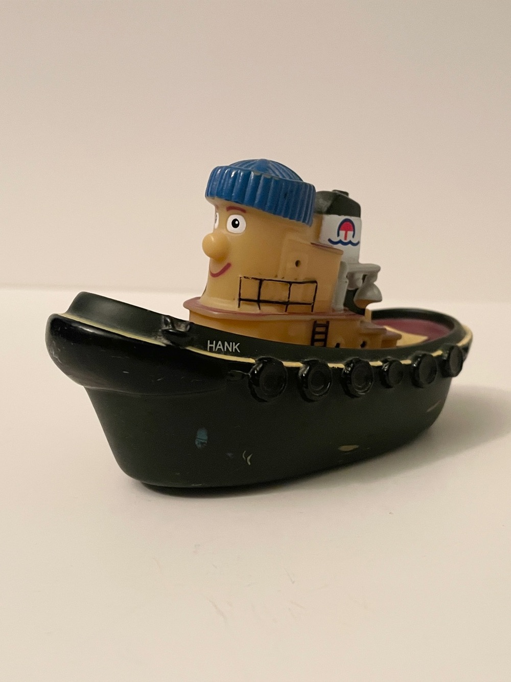 Vintage 1999 Ertl Theodore Tugboat Hank Figure Bath Toy Collectible